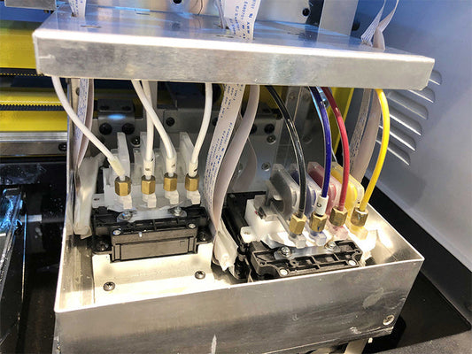 How to clean an Epson clogged uv flatbed printer print head?