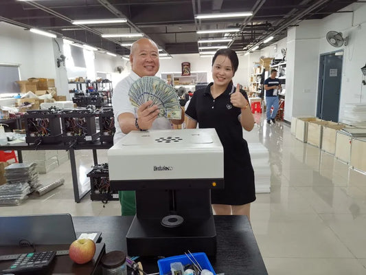 I am an agent of China Rainbow digital coffee & UV & t-shirt Printer