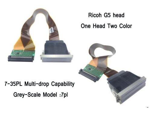 What is the difference between Ricoh G5 and Epson DX5 printhead?