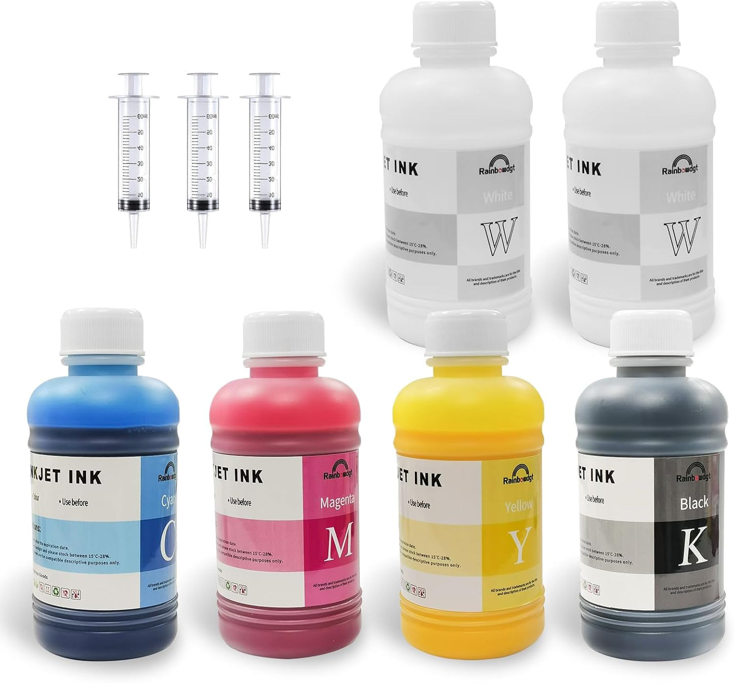 DTF Transfer Ink Heat Transfer Printing Ink Set(1000ML White)