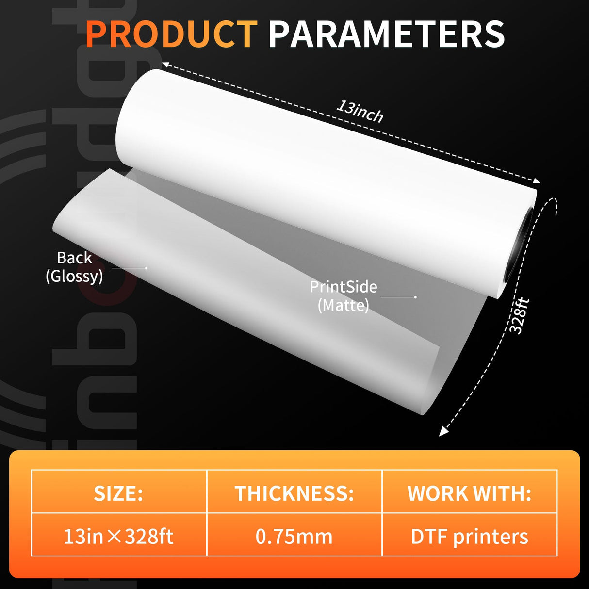 DTF Transfer Film Roll, Premium