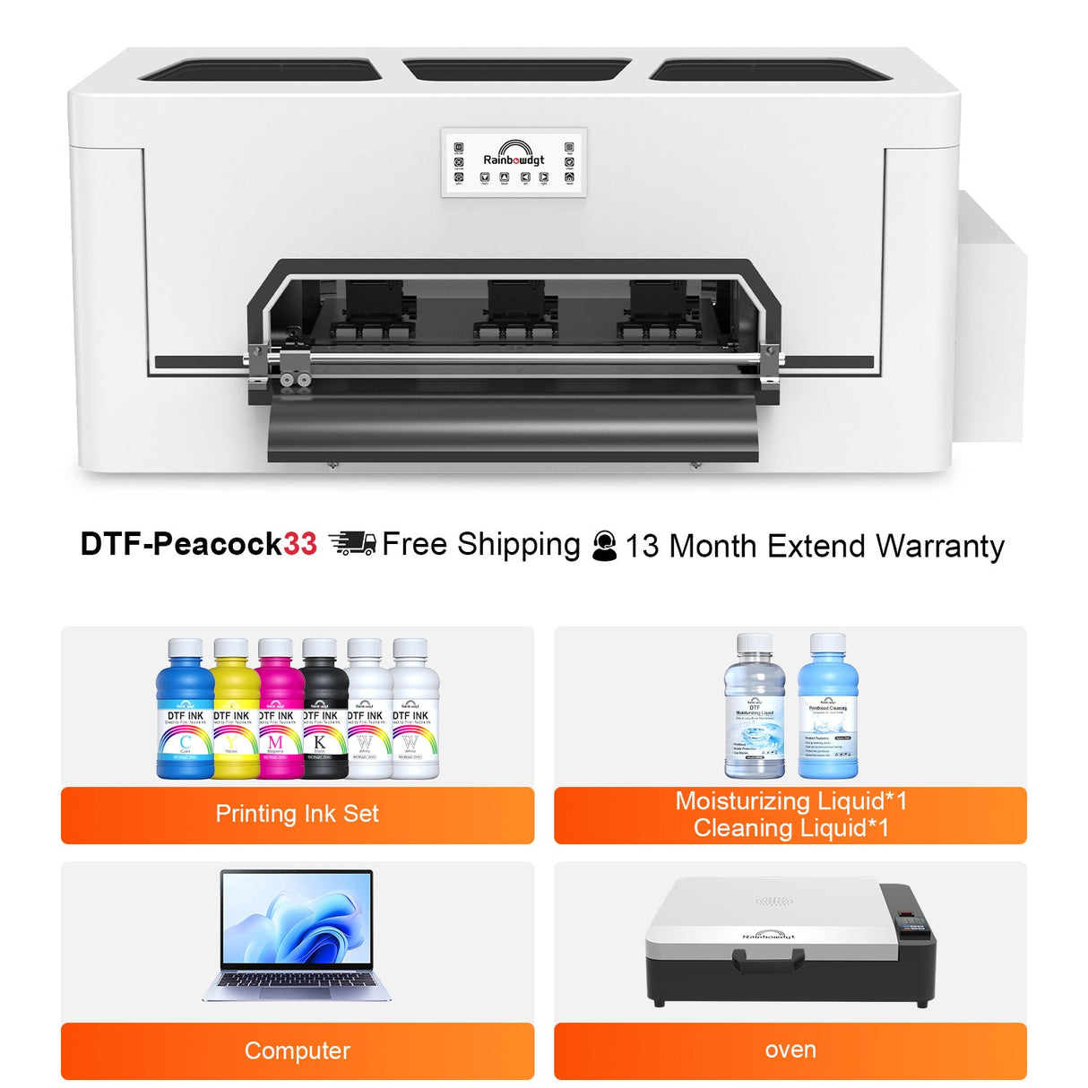 Peacock33 (Single XP600) A3 DTF Printer