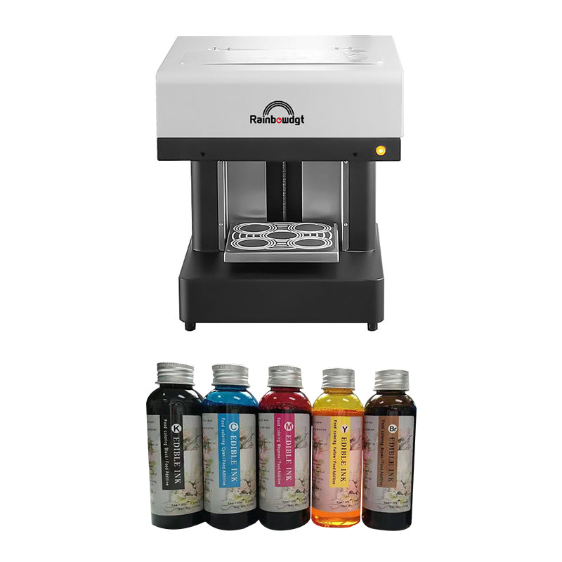 RB-04HP latte art printer with edible ink, prints high-resolution designs on cappuccinos in 10 seconds