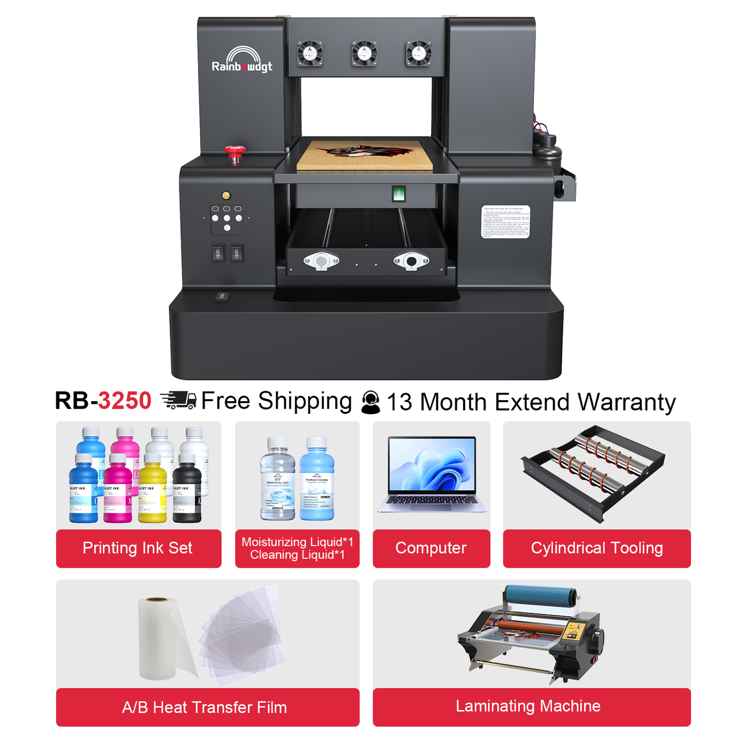 RB-3250 A3 Size UV Flatbed Printer