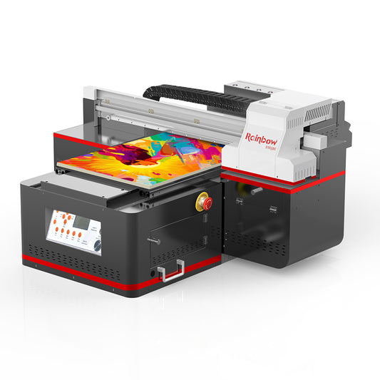 RB-4060 Plus A2 UV printer with 40×60 cm flatbed and dual Epson printheads for high-detail printing