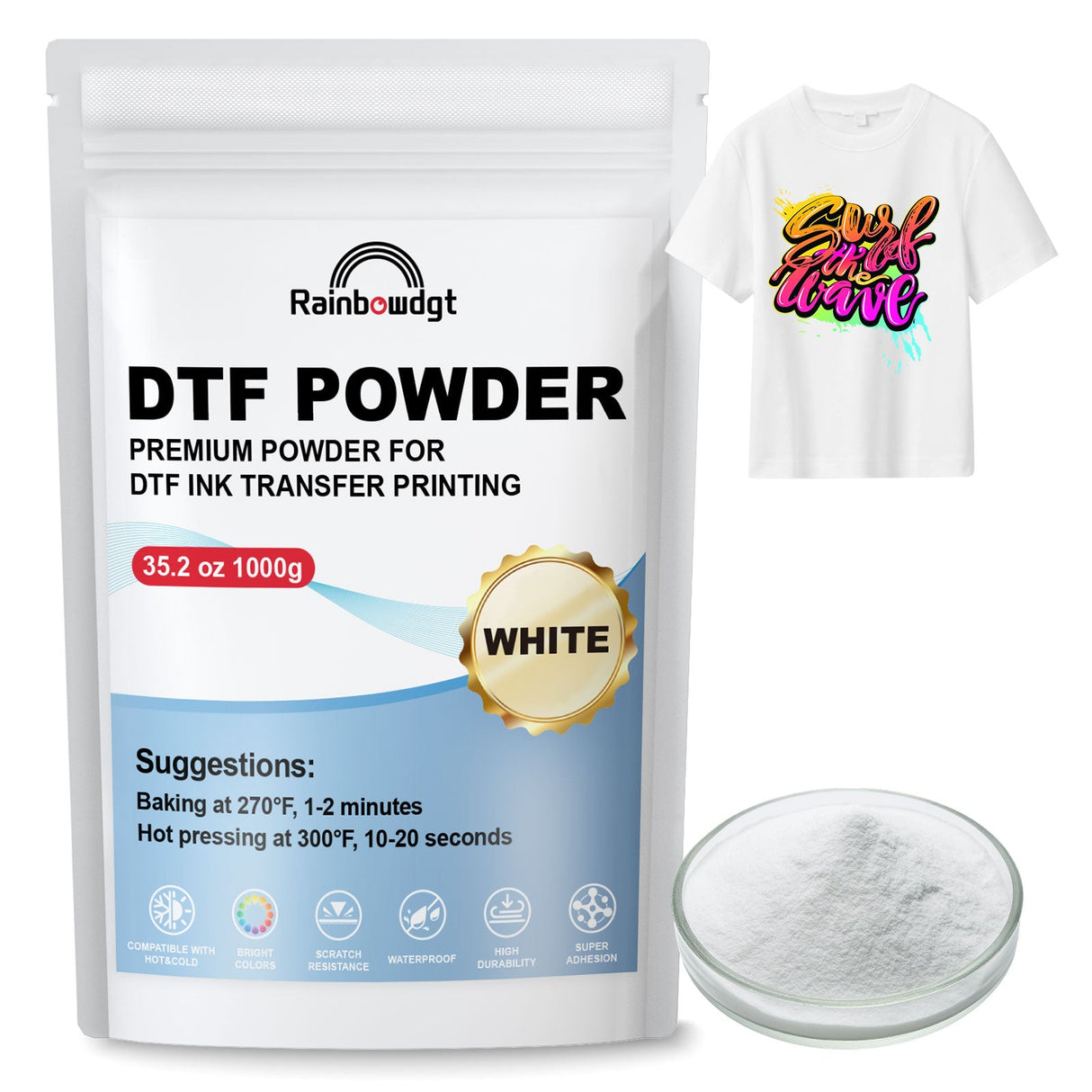 Rainbowdgt Direct to Transfer Film Powder
