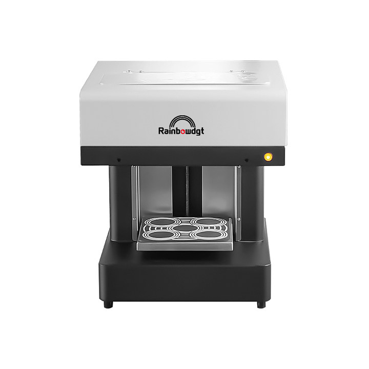 Compact coffee printer (RB-04HP) with auto height adjustment ideal for latte art printing machine in cafés