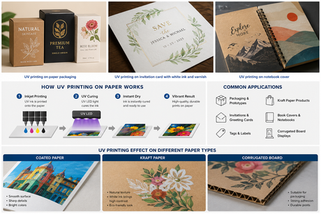 UV Printing on Paper: How It Works, Paper Types, Applications and Printer Selection