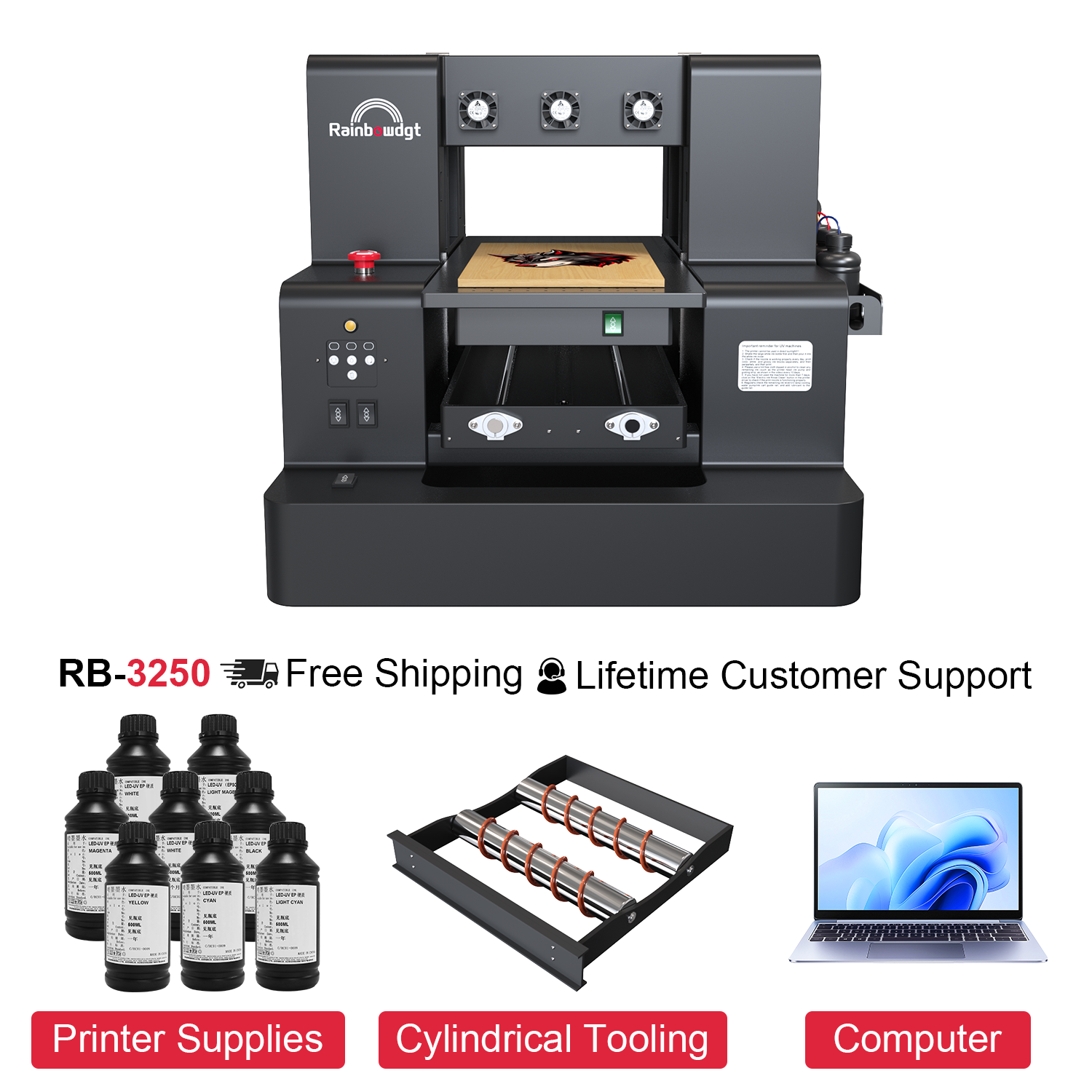RB-3250 A3 Size UV Flatbed Printer