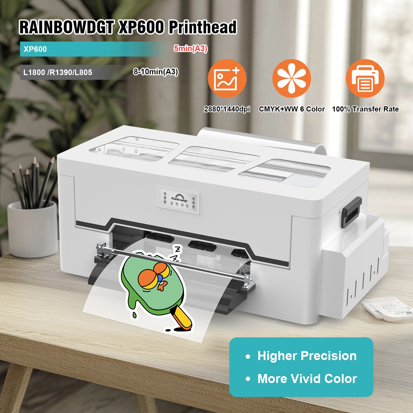 Peacock33 (Single XP600) A3 DTF Printer