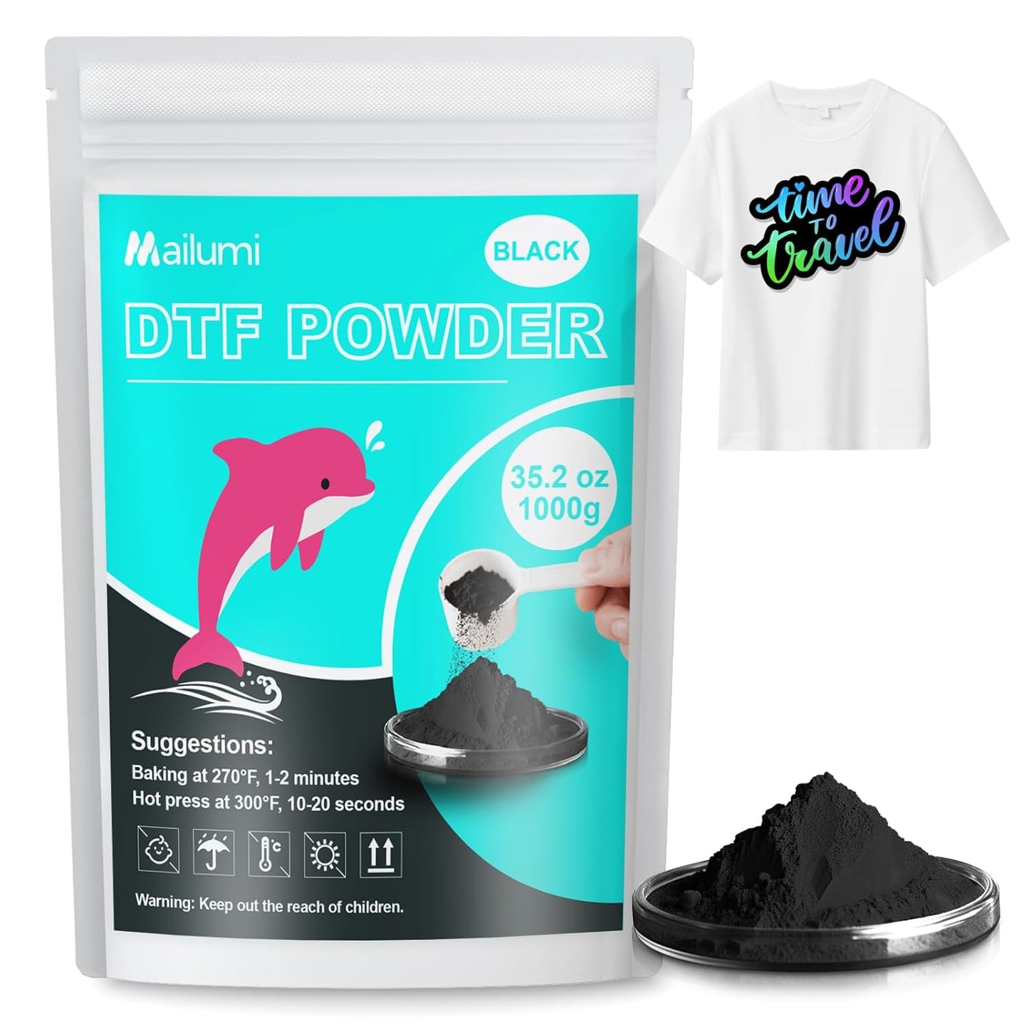 Mailumi DTF Powder White/Black