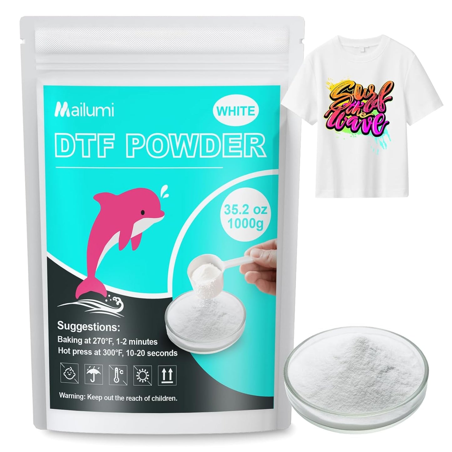 Mailumi DTF Powder White/Black