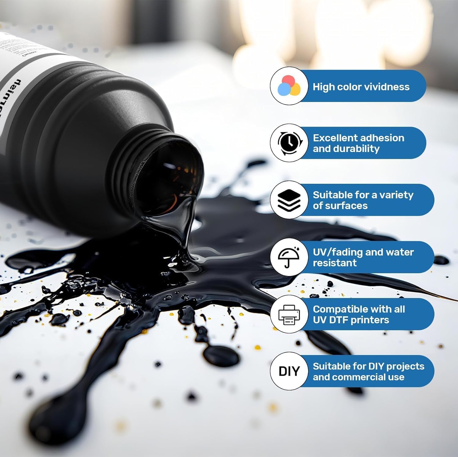 uv ink 500ml*8 cmykwwvv