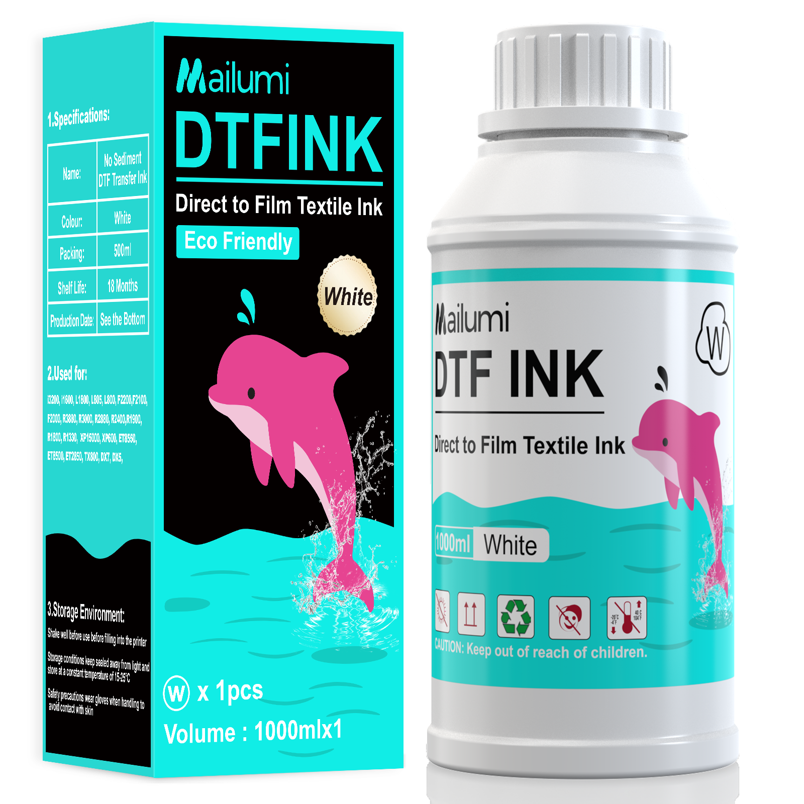 Mailumi DTF Transfer Printing Ink Set