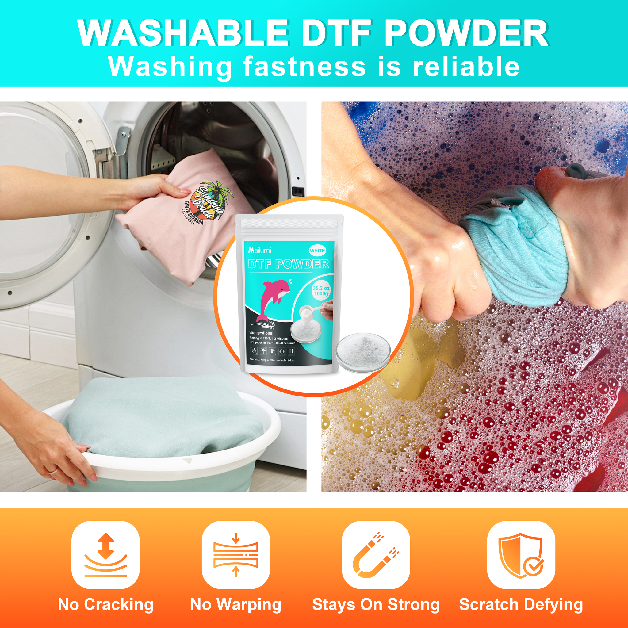 Mailumi DTF Powder White/Black