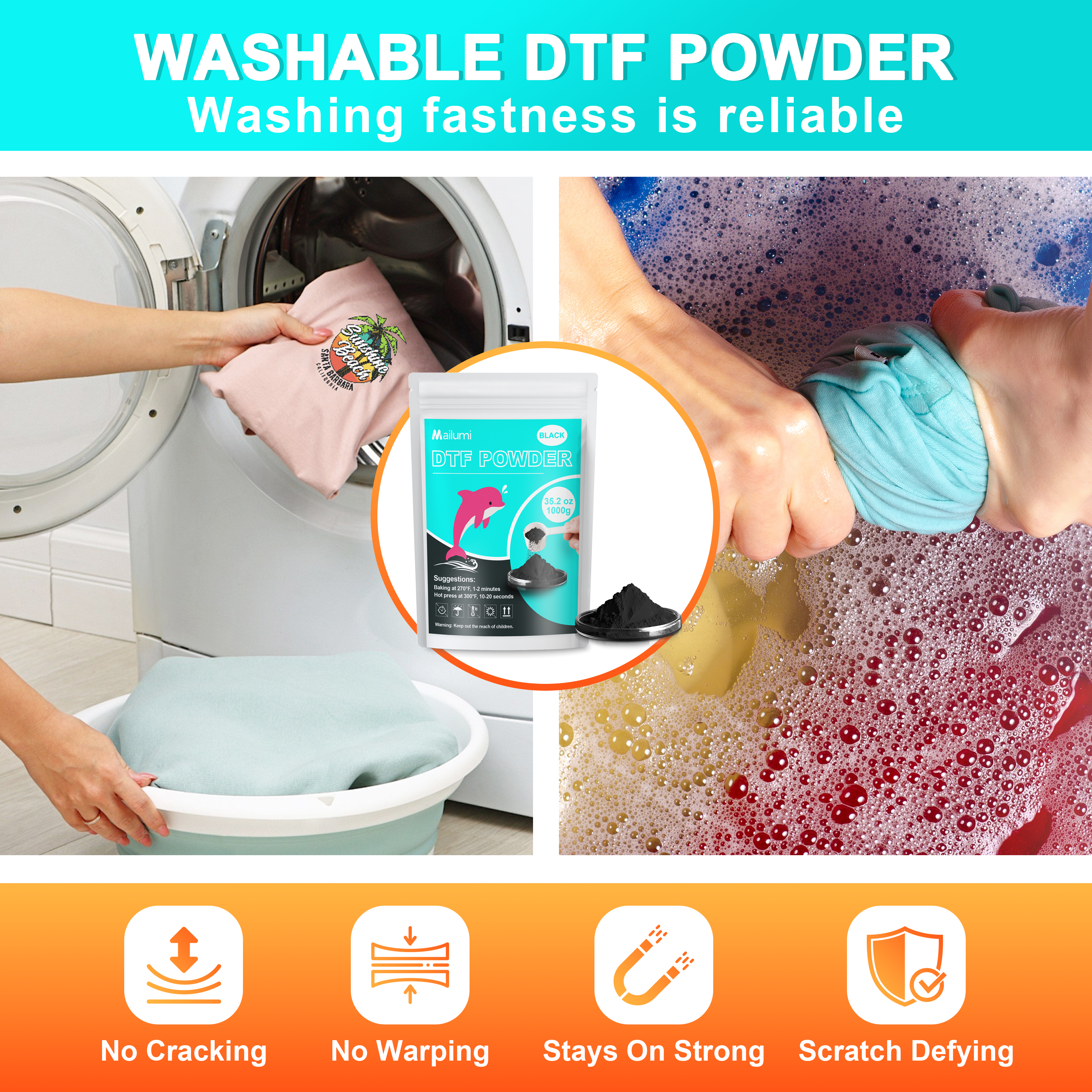 Mailumi DTF Powder White/Black