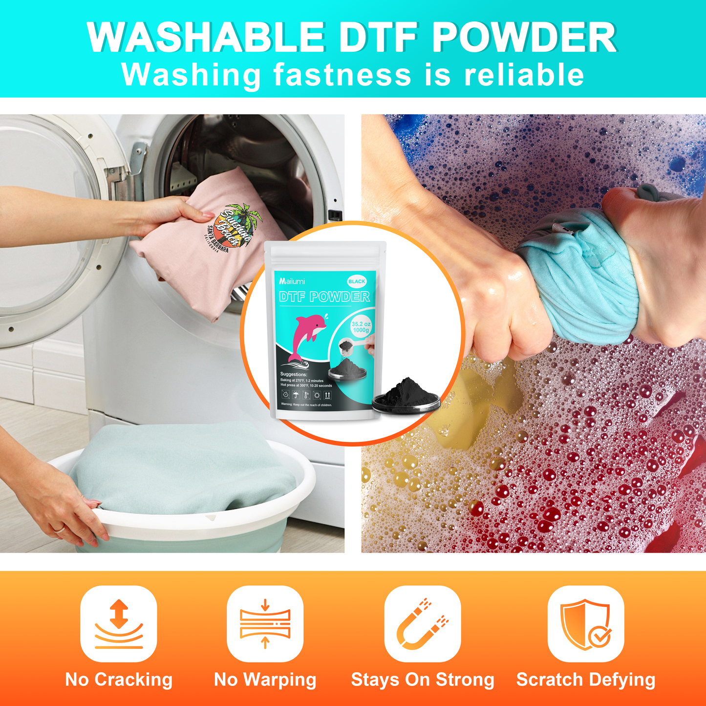 Mailumi DTF Powder White/Black