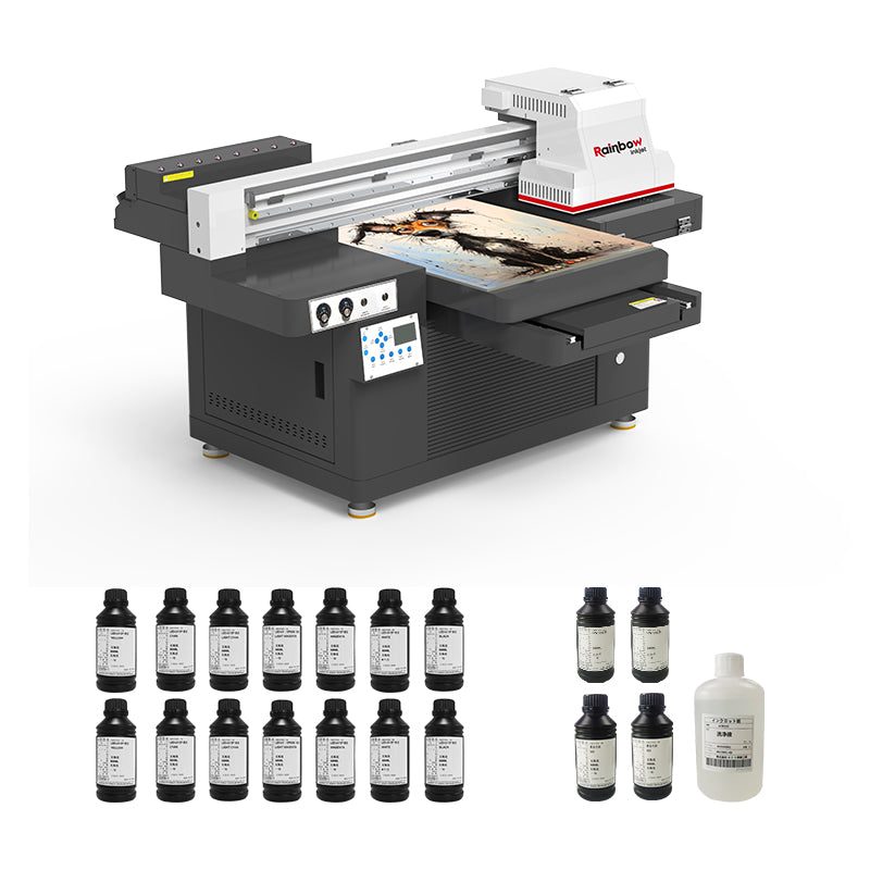 Sultraviolet printing machine Nano 7 PRO A2+ with one-pass color-white-varnish output