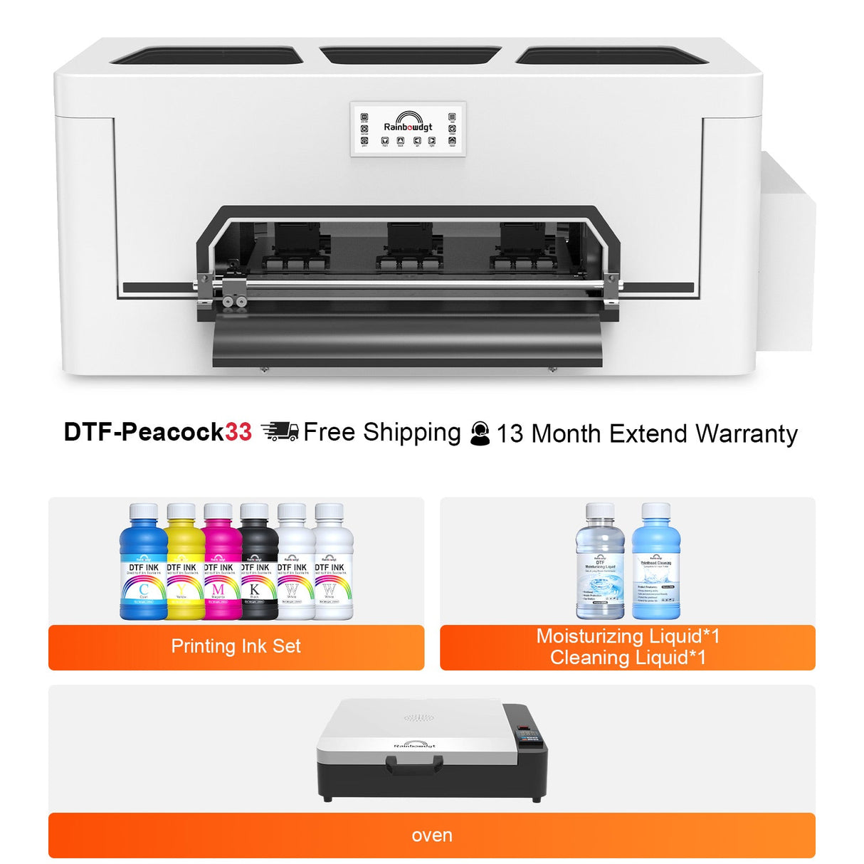 Peacock33 (Single XP600) A3 DTF Printer