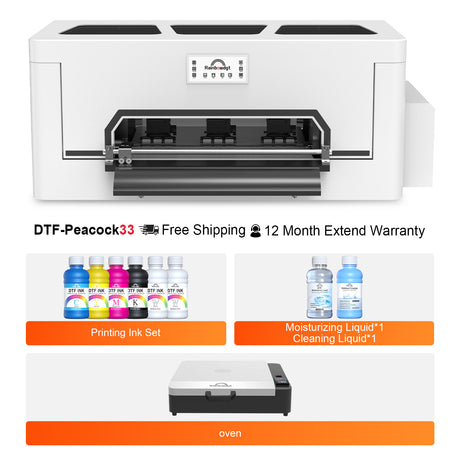 Peacock33 (Single XP600) A3 DTF Printer