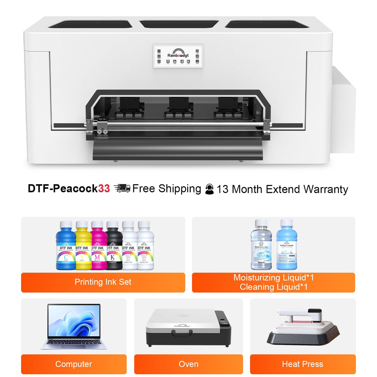 Peacock33 (Single XP600) A3 DTF Printer