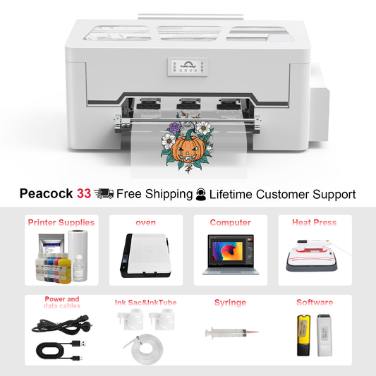 Peacock33 + Oven + Heat Press + Computer