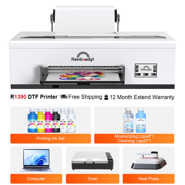 R1390 DTF Printer | Professional Industrial Solution | Rainbowdgt