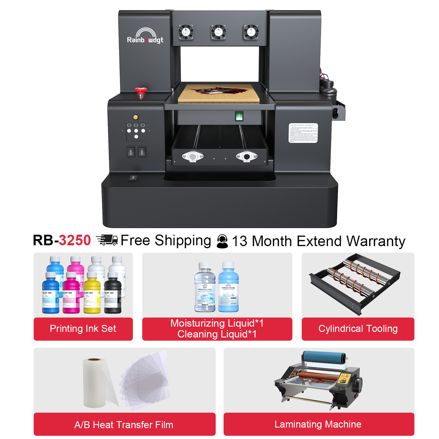 RB-3250 A3 Size UV Flatbed Printer