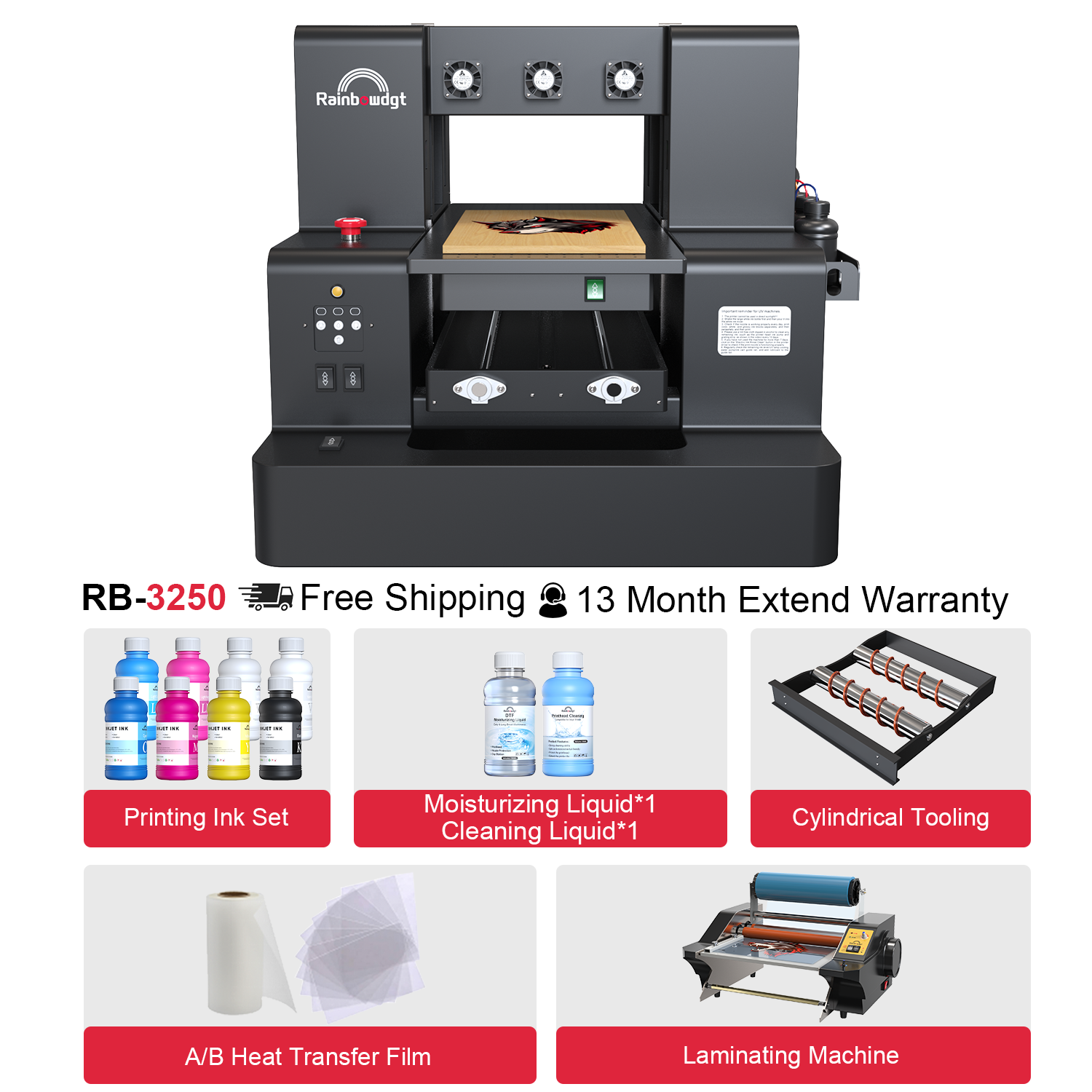 RB-3250 A3 Size UV Flatbed Printer