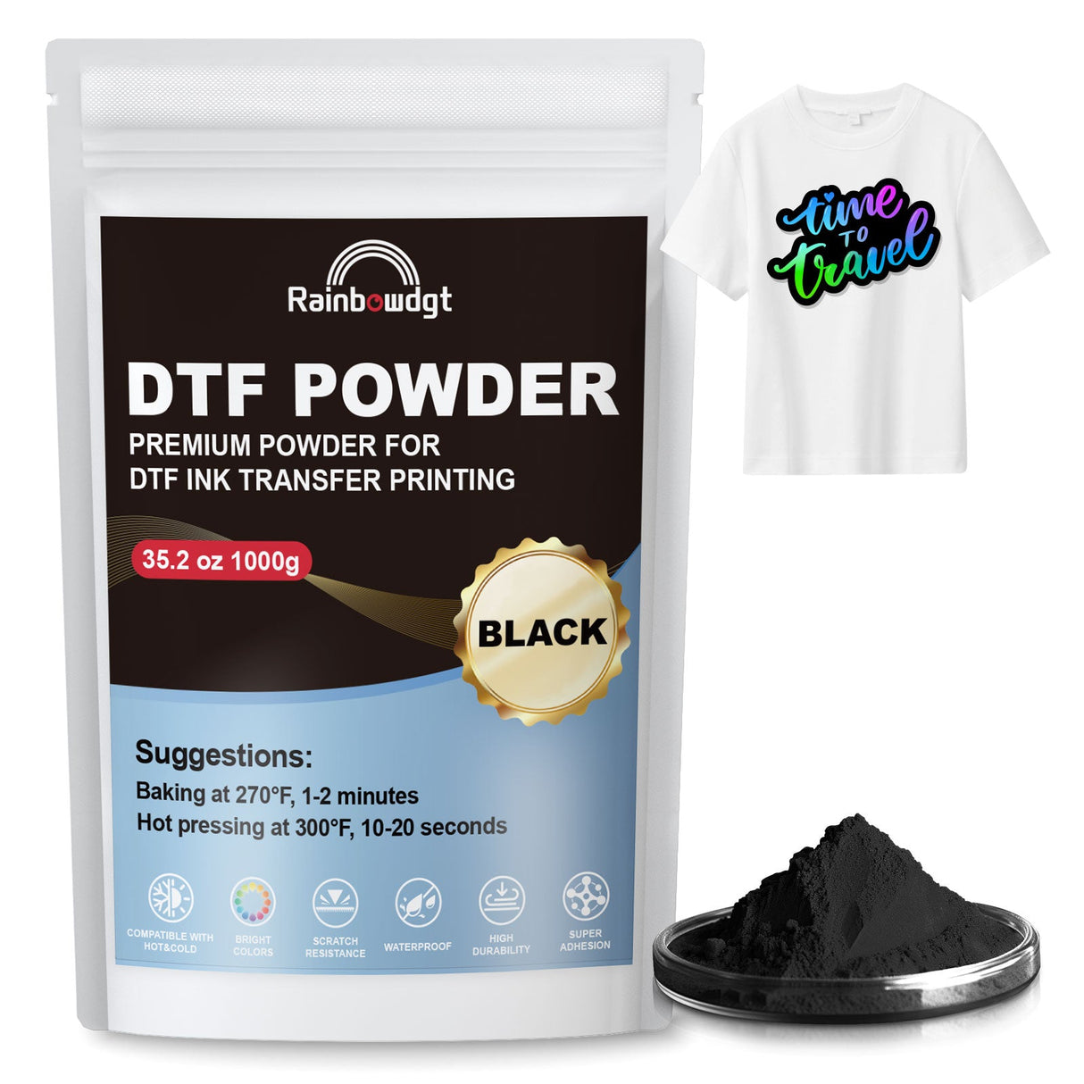 Rainbowdgt Direct to Transfer Film Powder