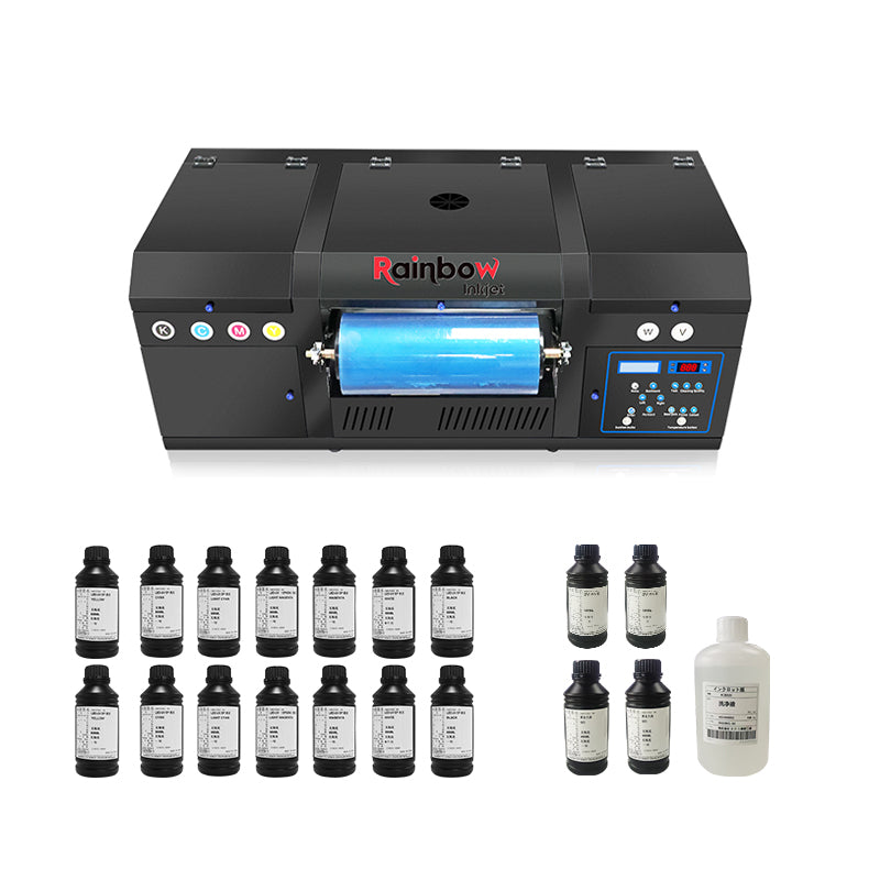 UVR-33 A3 UV DTF Printer with dual Epson XP600 printheads for small business printing
