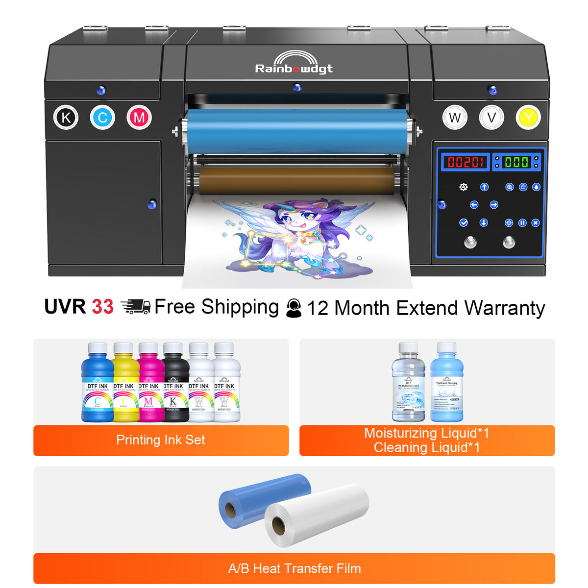 Buy UV DTF Printer Online - Hard Surface & Fabric Transfer – Rainbowdgt