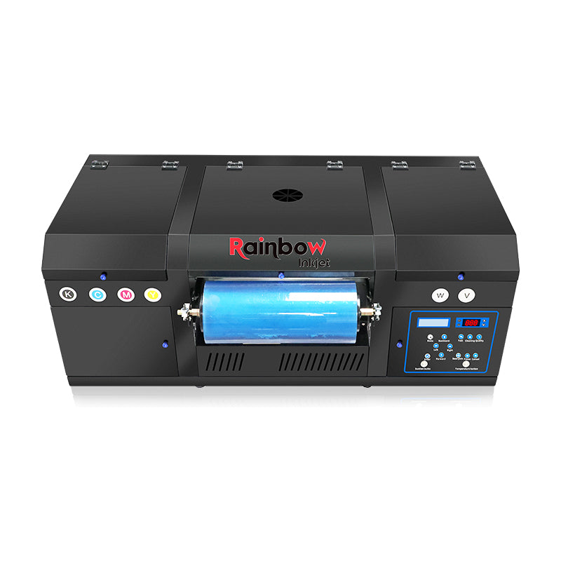 UVR-33 A3 UV DTF Printer | a compact UV DTF printer with dual Epson XP600 heads, auto lamination, and metallic/holographic support