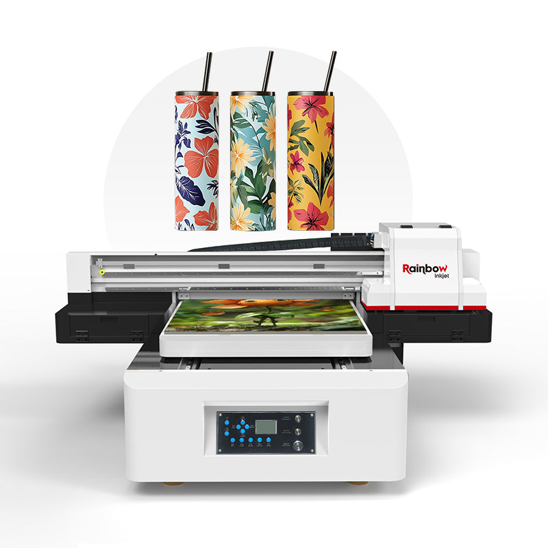 Nano 9 equipped with vacuum table and Epson printheads for vibrant flatbed UV printing