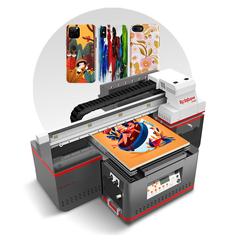 UV printer desktop RB-4030 Pro—A3 printable area, water-cooling, printhead heating for stable performance