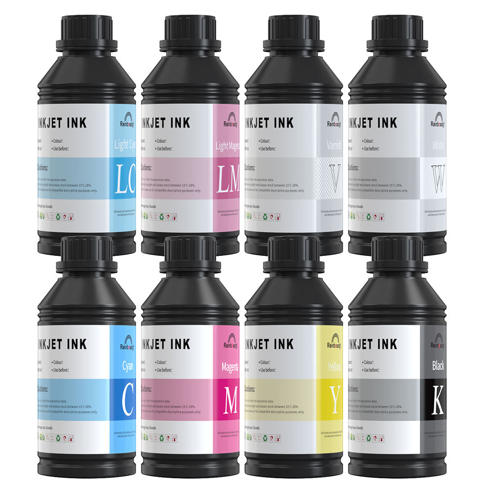 UV Ink 500ml*8 cmykwv