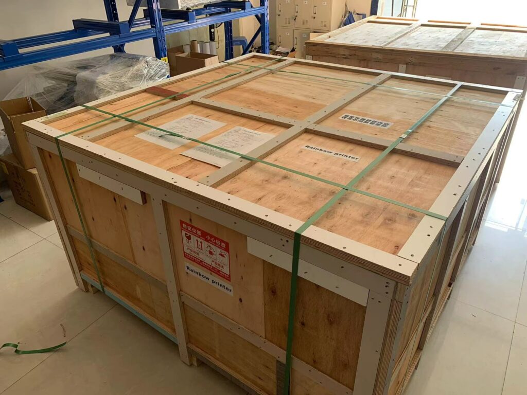 wooden package for international shipping